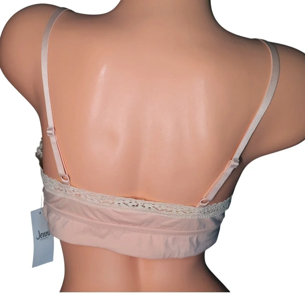 Jenni On Repeat Bralette Chai Lace Cotton Wireless‎ Bra NWT Large L